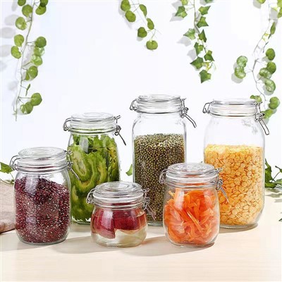 Pot d'emmagatzematge d'aliments de vidre